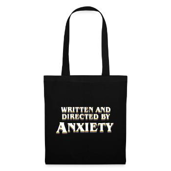 Anxiété Réfléchissante Écrit et réalisé par Anxiet - Sac en tissu - noir - Devant