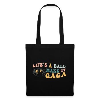 La vie est un vrai boulet, rends-la folle - Sac en tissu - noir - Devant