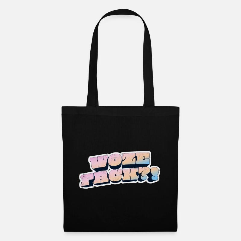 Wow Face Pastel Graffiti Style - Sac en tissu - noir