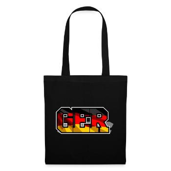 Germany GER Block Writing Football Shirt - Tote Bag - black - Front