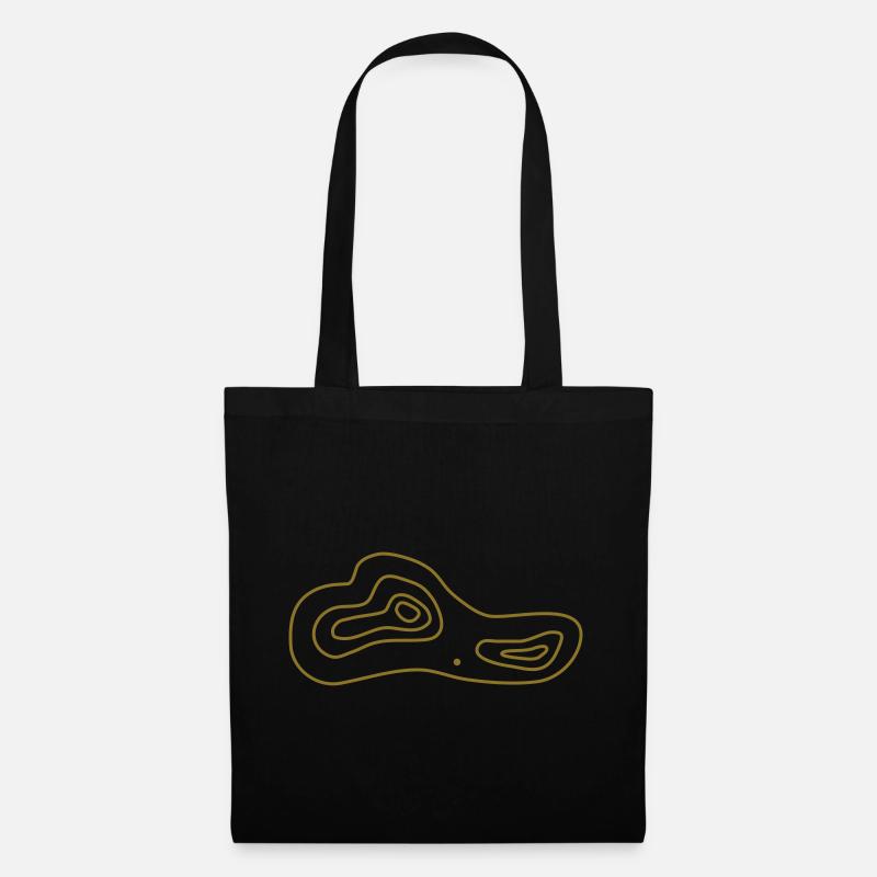 Orienteering map - Tote Bag - black