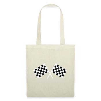 Drapeaux de course automobile - Sac en tissu - nature - Devant
