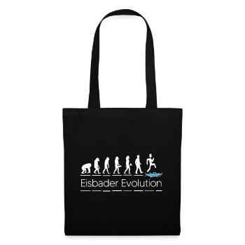 eisbader winterschwimmen evolution eiswasser - Stoffbeutel - Schwarz - Vorne
