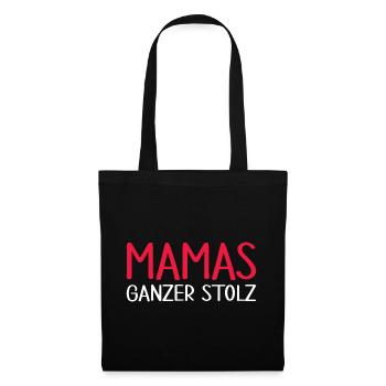 Mamas Ganzer Stolz - Stoffbeutel - Schwarz - Vorne
