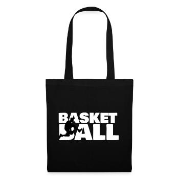 T shirt basket ball - Sac en tissu - noir - Devant