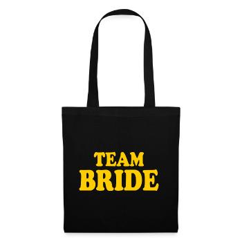 Team bride - Stoffbeutel - Schwarz - Vorne