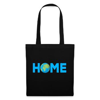 Earth HOME - Heimat Erde - Tote Bag - black - Front