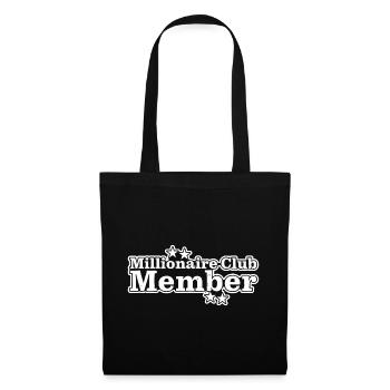 Membre du Club des millionnaires 14 - Sac en tissu - noir - Devant