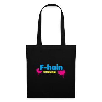 F Hain Berlin - Stoffbeutel - Schwarz - Vorne