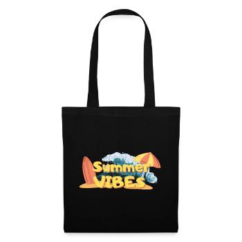 Summer Vibes - Stoffbeutel - Schwarz - Vorne