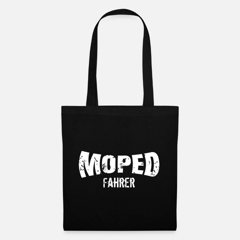 Moped Fahrer - Stoffbeutel - Schwarz
