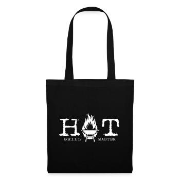 "Hot Grillmaster" BBQ Steak Charcoal Grill - Tote Bag - black - Front