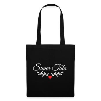Super Tata - Sac en tissu - noir - Devant