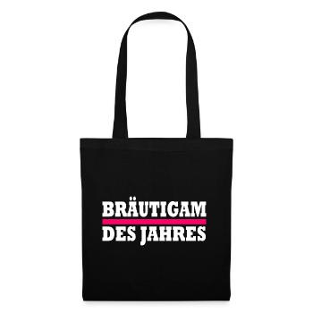 bräutigam des jahres - Stoffbeutel - Schwarz - Vorne
