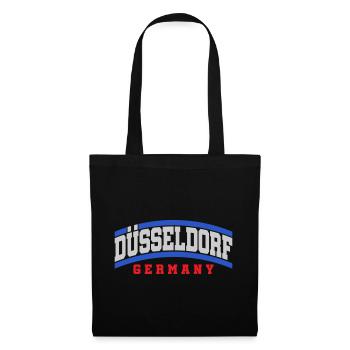 Dusseldorf City Text Font | Colors changeable - Tote Bag - black - Front