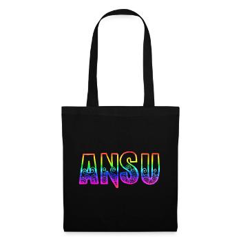 ansu rs regenbogen - Stoffbeutel - Schwarz - Vorne
