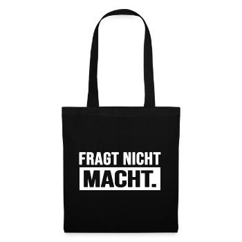 Ausbilder "fragt nicht" Meister Coach - Stoffbeutel - Schwarz - Vorne