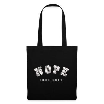 Nope Not Today - Tote Bag - black - Front