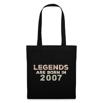 Légendes 2007 Vintage rétro anniversaire Original - Sac en tissu - noir - Devant