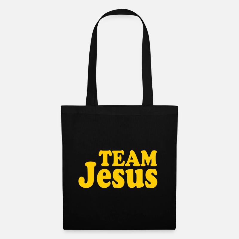 Team jesus - Stoffbeutel - Schwarz