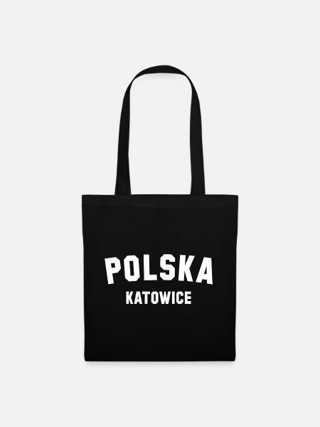 KATOWICE Polska Polen - Stoffbeutel - Schwarz