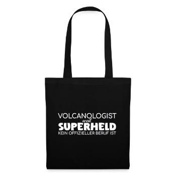 Volcanologist Superhero Volcanology - Tote Bag - black - Front