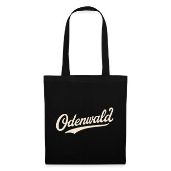Odenwald Schriftzug Retro - Stoffbeutel - Schwarz - Vorne