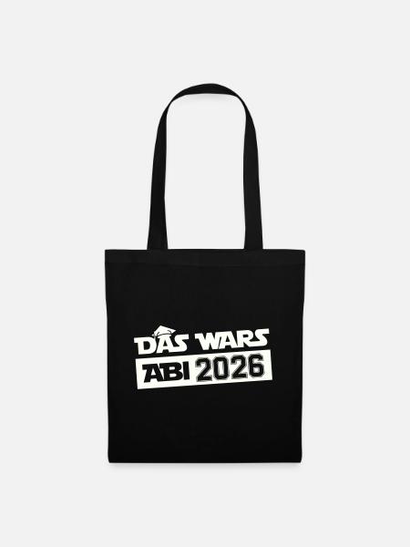 DAS WARS Abi 2026 - Stoffbeutel - Schwarz
