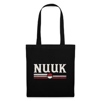 Nuuk - Greenland - Artic Ocean - Denmark - Stoffbeutel - Schwarz - Vorne