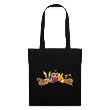 eight forest animals - Tote Bag - black - Front
