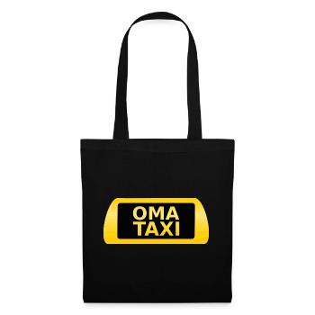 Oma Taxi - Stoffbeutel - Schwarz - Vorne