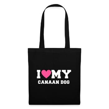I love my Canaan Dog - Sac en tissu - noir - Devant