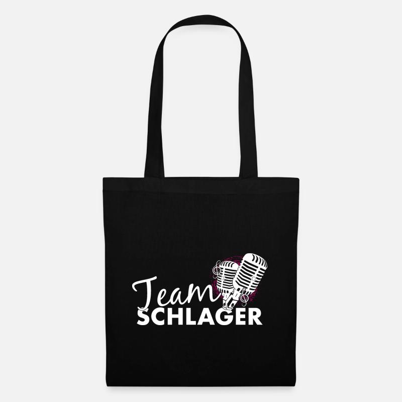 Team Schlager - Stoffbeutel - Schwarz