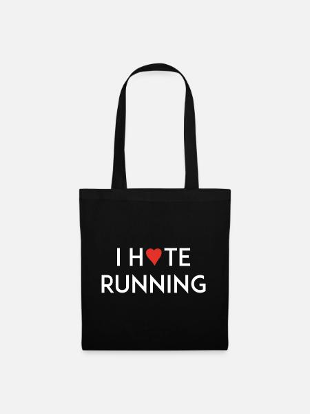 I Love/Hate Running - Tote Bag - black