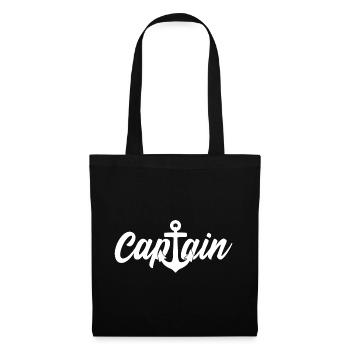 CAPTAIN KAPITÄN - Stoffbeutel - Schwarz - Vorne