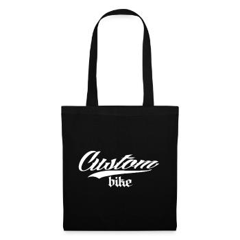 custom bike biker tour rock bobber tuner tuning - Tote Bag - black - Front