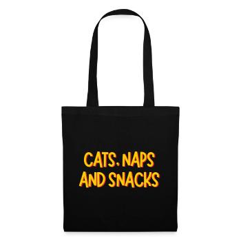 CATS NAPS AND SNACKS - Tote Bag - black - Front
