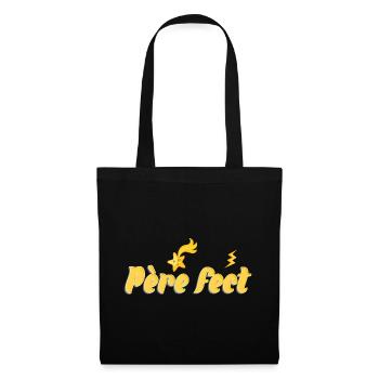 Père fect - Sac en tissu - noir - Devant