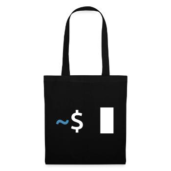 Commande Linux Shell - Sac en tissu - noir - Devant