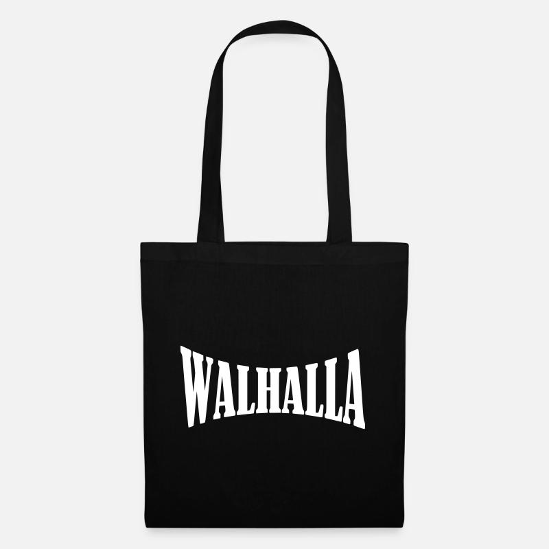 walhalla viking wikinger shirt - Stoffbeutel - Schwarz