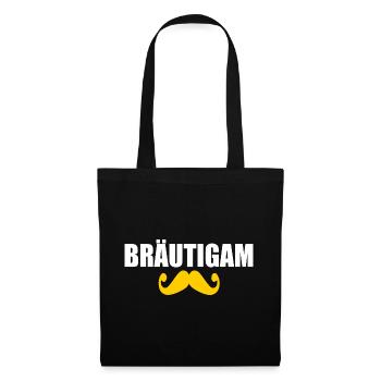 bräutigam - Stoffbeutel - Schwarz - Vorne