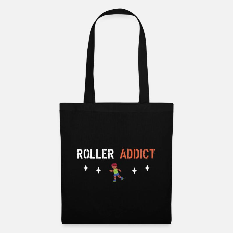 Roller addict - Sac en tissu - noir