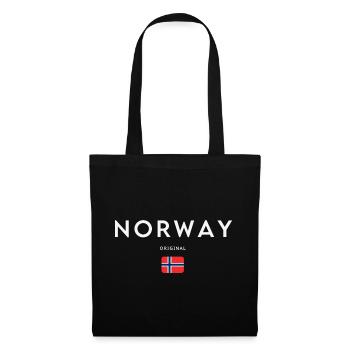 Norwegian flag, Norwegian pride - Tote Bag - black - Front