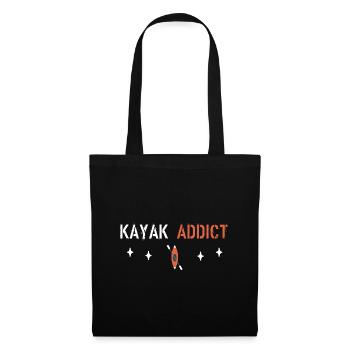 kayak addict - Sac en tissu - noir - Devant
