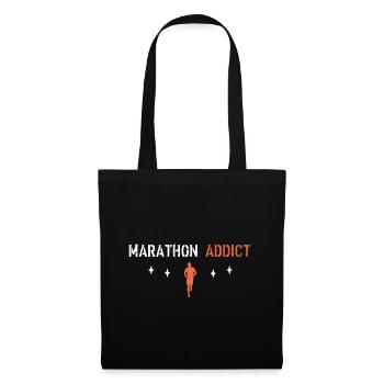 Marathon addict - Tote Bag - black - Front