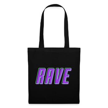 Retro 80's 90's Rave Lettering - Tote Bag - black - Front