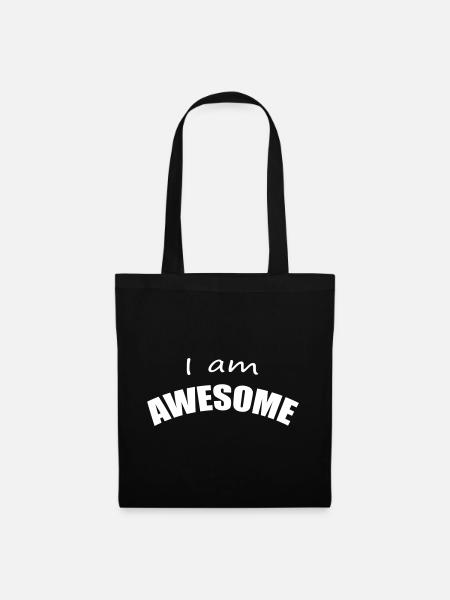 AWESOME - Stoffbeutel - Schwarz
