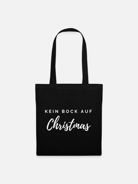 Kein Bock auf Christmas - Stoffbeutel - Schwarz