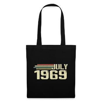 Geburtstag Juli 1969 Jahr 1969 Juli Jahrgang 1969 - Stoffbeutel - Schwarz - Vorne