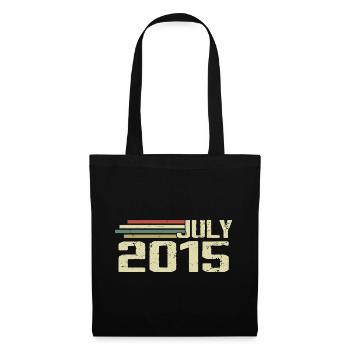 Birthday July 2015 Year 2015 July Vintage 2015 - Tote Bag - black - Front